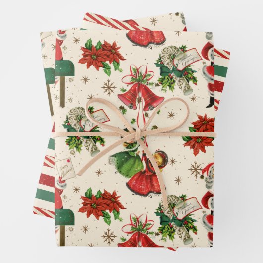 Retro Treasures Weihnachten Geschenkpapier Set (Beispiel)