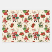 Retro Treasures Weihnachten Geschenkpapier Set (Vorderseite)