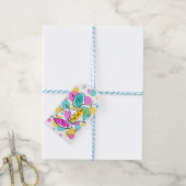 Retro Trebles Weihnachtsgeschenk-Tags Geschenkanhänger (Mit Garn)