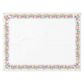 Retro Tree Baubles border tablecloth 50x72 Tischdecke (Vorderseite (Horizontal))