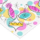 Retro Tree Baubles border tablecloth 60x104 Tischdecke (Schrägansicht)