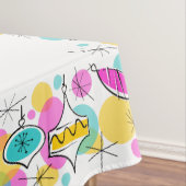 Retro Tree Baubles border tablecloth 60x104 Tischdecke (Beispiel)