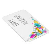 Retro Tree Baubles Corner Holidays Magnet (Rechte Seite)