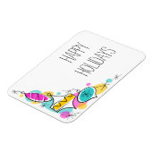Retro Tree Baubles Corner Holidays Magnet (Linke Seite)