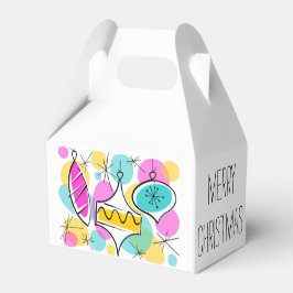 Retro Tree Baubles Frohe Weihnachtsgabel Geschenkschachtel