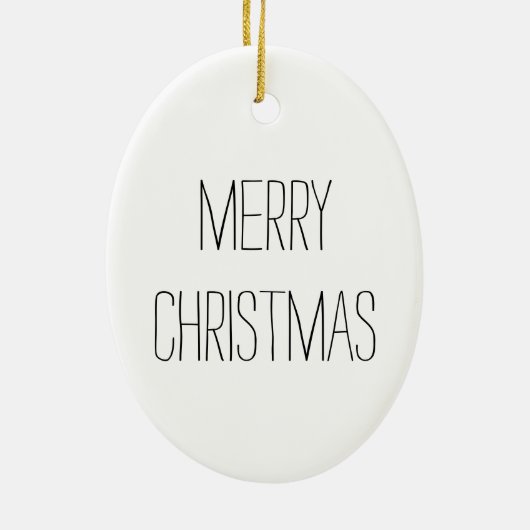 Retro Tree Baubles Group Christms Ornament Oval (Hinten)