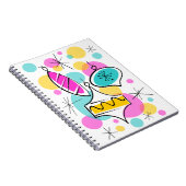 Retro Tree Baubles Group Notebook Notizblock (Rechte Seite)