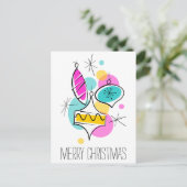 Retro Tree Baubles Group - Weihnachten (Stehend Vorderseite)