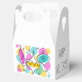 Retro Tree Baubles Happy Holidays Gable Geschenkschachtel (Geöffnet)