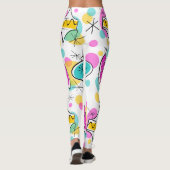 Retro Tree Baubles Leggings (Rückseite)