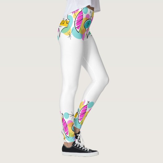 Retro Tree Baubles Line Leggings (Rechts)