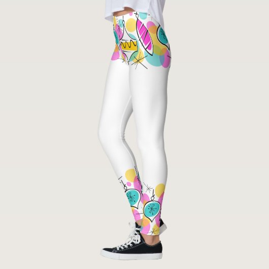 Retro Tree Baubles Line Leggings (Links)