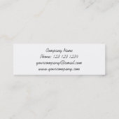 Retro Tree Baubles Line Visitenkarte dünn (Rückseite)
