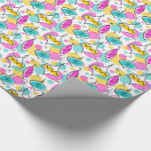 Retro Tree Baubles Mehrverpackungspapier Geschenkpapier (Ecke)