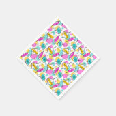 Retro Tree Baubles Multi 360 Papierserviette (Ecke)