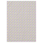 Retro Tree Baubles Multi 360 tablecloth Tischdecke (Vorderseite)