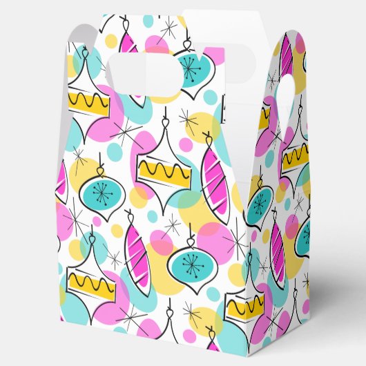 Retro Tree Baubles Multi Gevor Box Geschenkschachtel (Geöffnet)