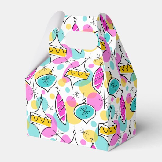 Retro Tree Baubles Multi Gevor Box Geschenkschachtel (Vorderseite)