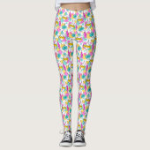 Retro Tree Baubles Multi-Leggings Leggings (Vorderseite)