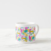 Retro Tree Baubles Multi-Tasse Espresso Espressotasse (Vorderseite Rechts)