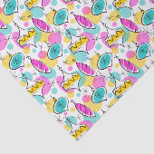 Retro Tree Baubles Multi-Tissue-Papier Seidenpapier (Ausschnitt)