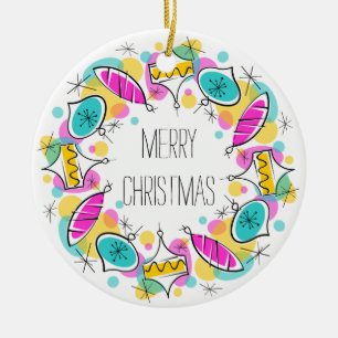 Retro Tree Baubles Runde Weihnachtsschmuck