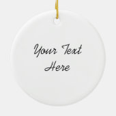 Retro Tree Baubles Textschmuck rund Keramikornament (Hinten)