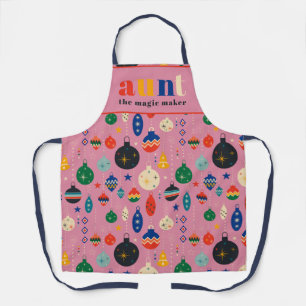 Retro Tree Toys Ornamente Tante Weihnachten Küche Schürze