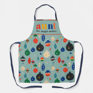 Retro Tree Toys Ornamente Tante Weihnachten Küche Schürze