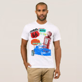 Retro treibendes T-Shirt des Weges 66 (Vorne ganz)