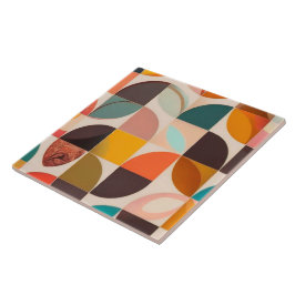 Retro Trendy Abstrakt Squares Collection Fliese