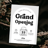 Retro Trendy Arch New Business Shop Eröffnungsvera Einladung
