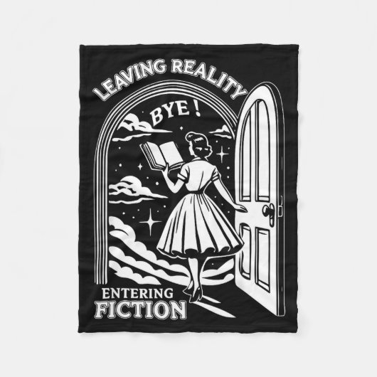 Retro Trendy Bookish Book Lover Reading Quotes Lea Fleecedecke (Vorderseite)