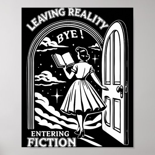 Retro Trendy Bookish Book Lover Reading Quotes Lea Poster (Vorne)