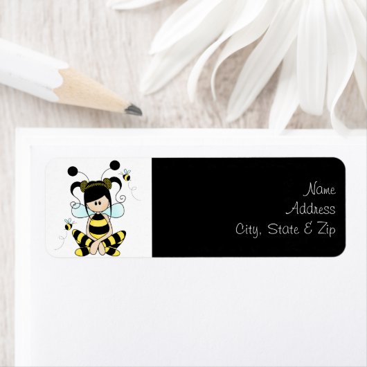 Retro Trendy Bumblebee/Bumble Bee Girl (Insitu)