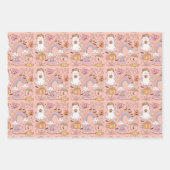 Retro Trendy Niedliche Halloween Elements Ghost Pu Geschenkpapier Set (Vorderseite 2)