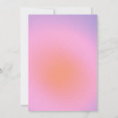 Retro Trendy Pastel Lila Pink Abschluss Foto Ankündigung (Rückseite)