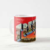 Retro Trenton NJ Postcard Kaffeetasse (Vorderseite Links)