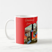 Retro Trenton NJ Postcard Kaffeetasse (Links)