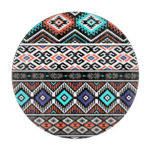 Retro Tribal Navajo: Geometrisch Nahtlos. Schneidebrett