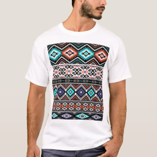 Retro Tribal Navajo: Geometrisch Nahtlos. T-Shirt