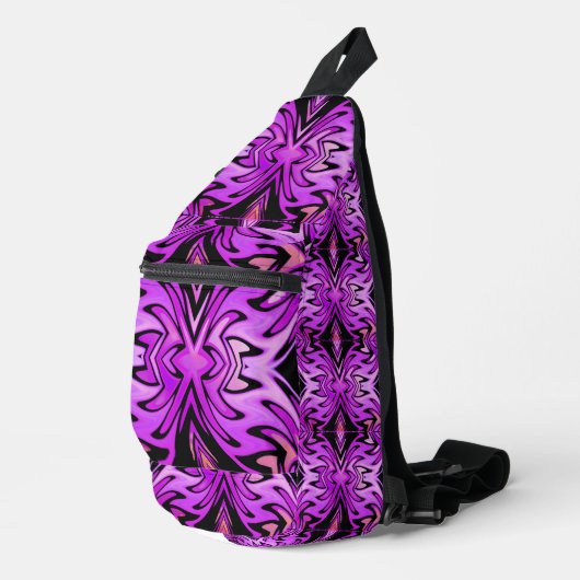 Retro Tribe Lilac Flame Sling Bag (Rechte Ecke)