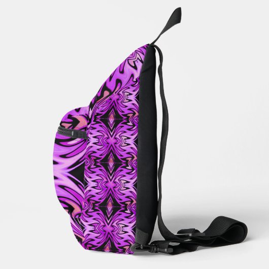 Retro Tribe Lilac Flame Sling Bag (Rechts)