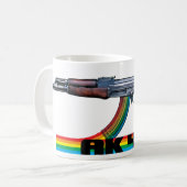 Retro Tribut AK-47 Kaffeetasse (Vorderseite Links)