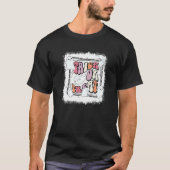 Retro-Trick oder behandeln floralen Ghost Hallowee T-Shirt (Vorderseite)