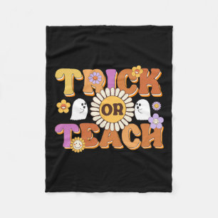 Retro Trick oder lehren Ghost Lehrer Halloween Cos Fleecedecke