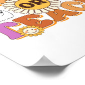 Retro Trick oder lehren Ghost Lehrer Halloween Cos Poster (Ecke)