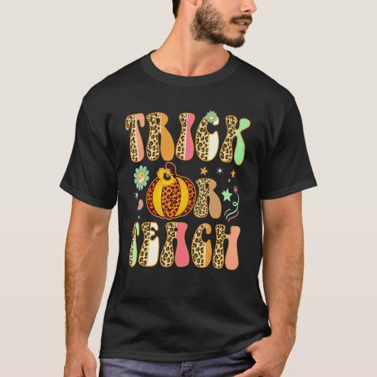 Retro Trick oder lehren Lehrer Halloween Kostüme M T-Shirt (Vorderseite)