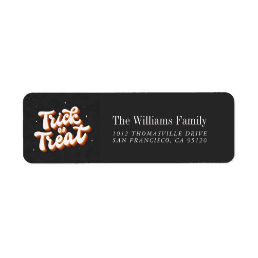 Retro Trick oder Treat (Vorne)