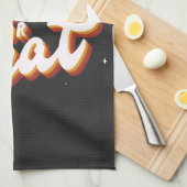 Retro Trick oder Treat Geschirrtuch (Viertel Falte)